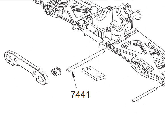 4x Querlenkerpins innen für Z06 Evolution