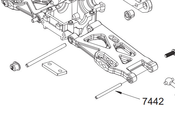 4x Querlenkerpins aussen für Z06 Evolution