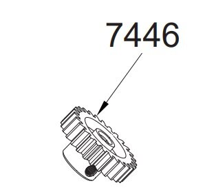Motorritzel 27T. Mod. 0.7