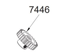 Motorritzel 27T. Mod. 0.7