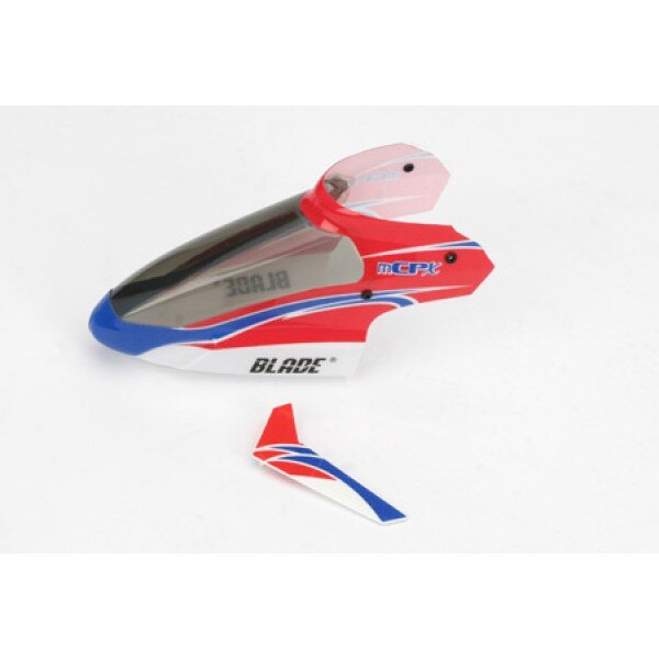 Blade Kabinenhaube Rot mit Finne : mCP X