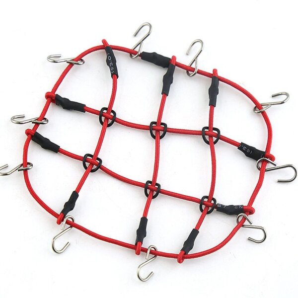 Gepäcknetz ca. 80x60mm Rot Deko 1/24
