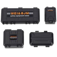 Werkzeug- und Transportkisten set Schwarz 4 Teilig Deko 1/24