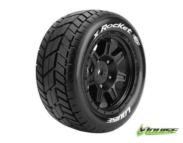 X-ROCKET Sport-Reifen auf Felge schwarz 1/5