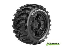 X-Cyclone MFT-Reifen Soft auf Felge Schwarz 24mm (2 Stück)