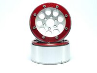 Beadlock Wheels GUN silber/rot 1.9 (2)