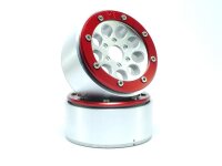 Beadlock Wheels GUN silber/rot 1.9 (2)