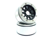 Beadlock Wheels GEAR schwarz/silber 1.9 (2)
