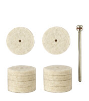 Filzscheiben, 22 mm, 10 Stück + 1 Träger