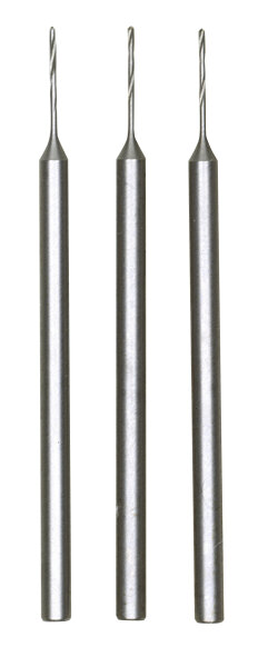 Mikro-Spiralbohrer (HSS-Stahl), 0,5 mm, 3 Stück