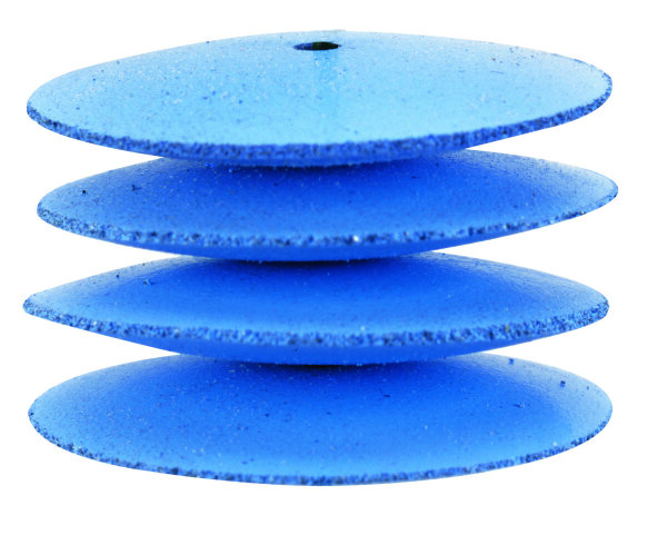 Silikon-Polierscheibe Linse 22 mm, 10x mitTräger