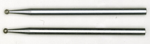 Diamantschleifstifte, Kugel, 1,0 mm, 2 Stück