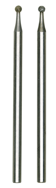 Diamantschleifstifte, Kugel, 1,8 mm, 2 Stück