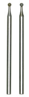 Diamantschleifstifte, Kugel, 1,8 mm, 2 Stück