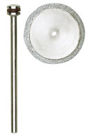 Diamantierte Trennscheibe, 20 mm + 1 Träger