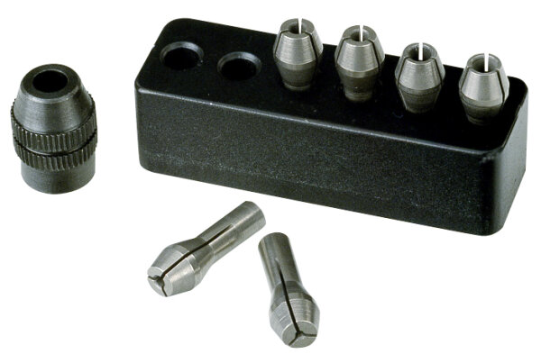 Micromot-Stahlspannzangen, 6 St. von 1 - 3,2 mm