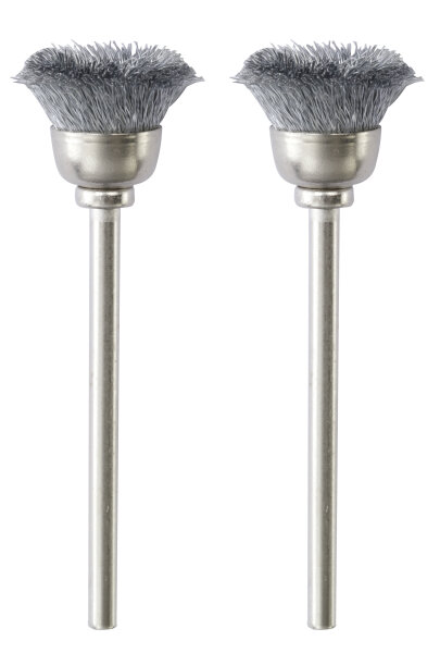 Topfbürsten, Stahl, 13 mm, 2 Stück