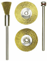 Pinselbürsten Messing, 8 mm, 2 Stück