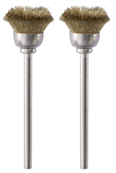 Topfbürsten Messing, 13 mm, 2 Stück