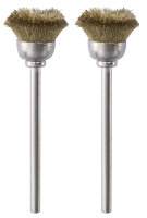 Topfbürsten Messing, 13 mm, 2 Stück
