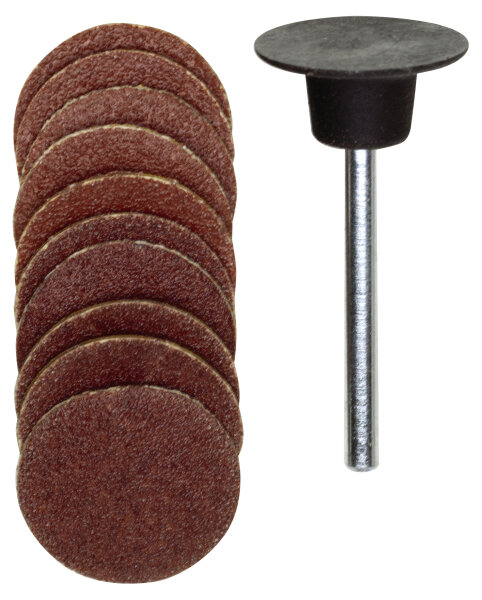 Gummiteller, 18 mm, je 5 Scheiben K 120 + K 150