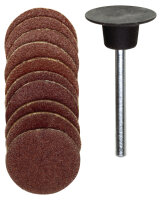 Gummiteller, 18 mm, je 5 Scheiben K 120 + K 150