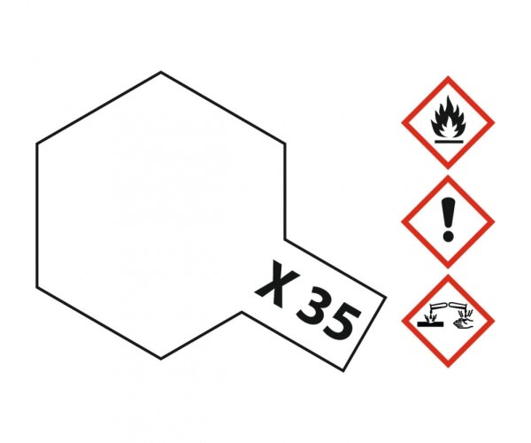 X-35 Klarlack seidenmatt 10 ml Acryl