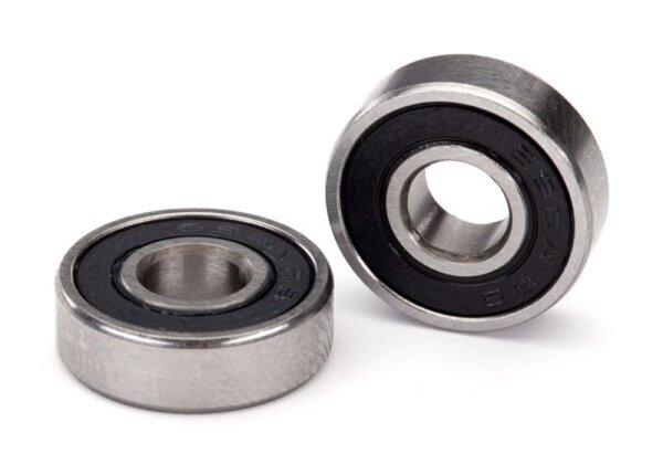 Kugellager, schwarz gummiert (6x16x5mm)