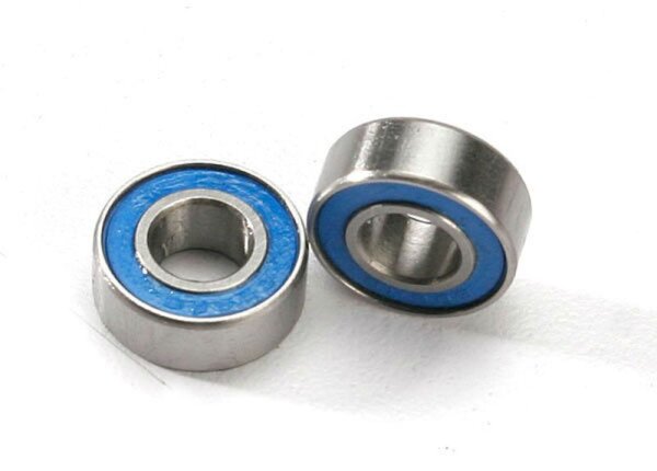 Kugellager, blau gummiert (6x13x5 mm)