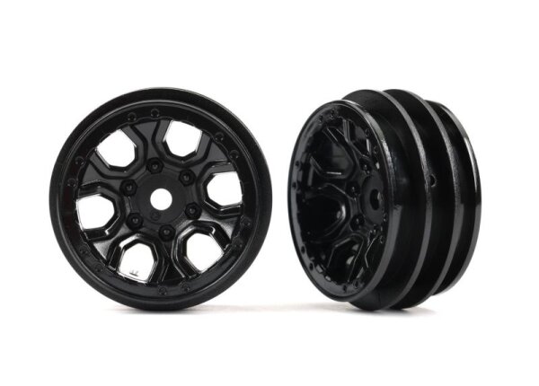 Felgen für TRX-4m Schwarz 6 Speichen 1.0" 2 Stk