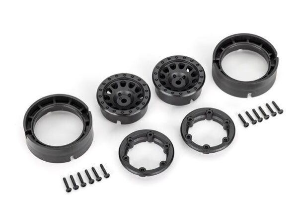 Method Race Felgen 1,0"Beadlock schwarz für TRX-4m