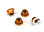 Radmuttern mit Flansch 4mm selbstsichernd Orange (4 Stk)