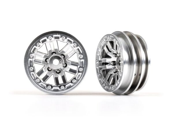 Felgen für TRX-4m Satin-Chrom 10 Speichen 1.0" 2 Stk