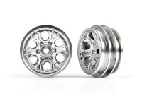 Felgen für TRX-4m Satin-Chrom 6 Speichen 1.0" 2 Stk