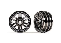 Felgen für TRX-4m Schwarz-Chrom 10 Speichen 1.0" 2 Stk