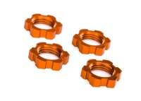 Radmuttern verzahnt Aluminium Orange 17mm (4 Stk)
