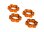 Radmuttern verzahnt Aluminium Orange 17mm (4 Stk)