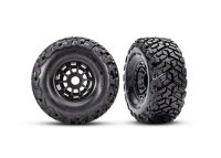 Maxx SC Reifen belted auf Felgen schwarz 17mm (2) Maxx Slash