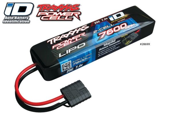 TRAXXAS 7600mAh - 7,4V 2-Zellen 25C