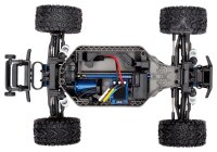 TRAXXAS Rustler rot/gelb 4X4 VXL BRUSHLESS