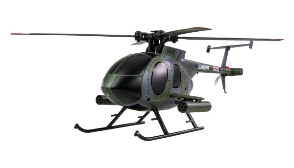 Hughes MD500 Helikopter Milit&auml;r 4-Kanal 6G RTF grau