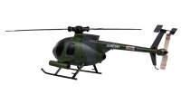 Hughes MD500 Helikopter Milit&auml;r 4-Kanal 6G RTF grau