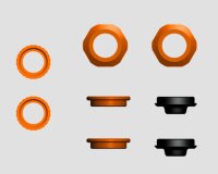 Federteller (4) & Rändelschraube (2) BasicLine