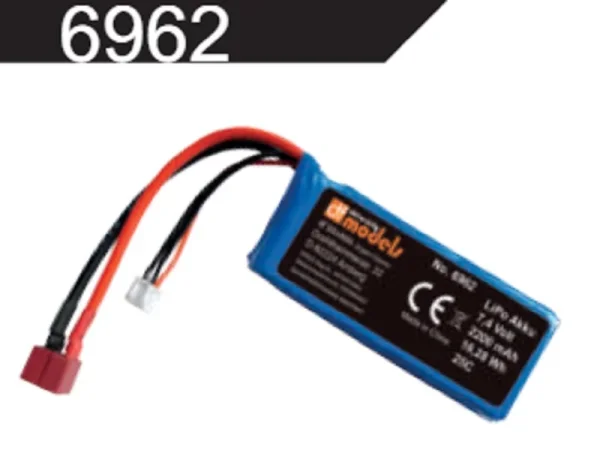 LiPo Akku 7.4 Volt - 2200mAh - 16,28 Wh