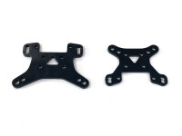 Stoßdämpferbrücken vorne + hinten schwarz