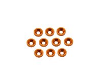 Alu M3 Countersink Washer-Orange (10)