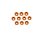 Alu M3 Countersink Washer-Orange (10)