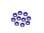 Alu M4 Countersink Washer-Blue (10)