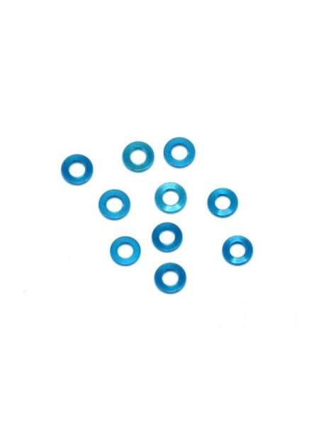 Alu Shims 3 x 6 x 1 Blue (10)