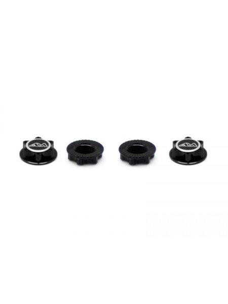 Alu 1/8th Wheel Nuts Closed End / Lightweight (Black) (4)